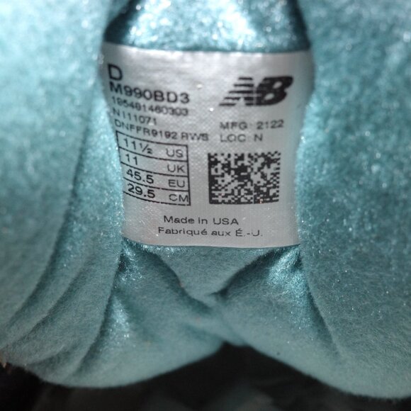 2021 New Balance x Bodega 990v3 Here To Stay 15th Anniversary Made in USA 11.5 - Picture 11 of 11